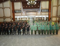 Unjuk kreatifitas dan Potong Tumpeng Tandai HUT Persit ke-79 di Kodam Brawijaya