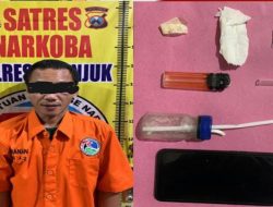 Satresnarkoba Polres Nganjuk Tangkap Pengedar Sabu di Halaman Bank
