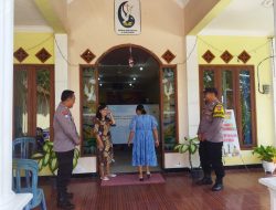 Polres Nganjuk Jamin Keamanan Ibadah Umat Nasrani dengan Patroli Gereja Minggu Pagi