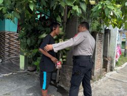Bhabinkamtibmas Jogomerto Buka Saluran Dam, Dukung Ketahanan Pangan Nasional