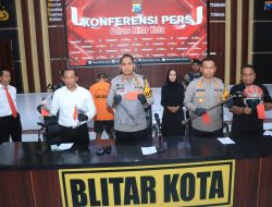 Polres Blitar Kota Berhasil Ungkap Kasus Pencurian di 21 TKP Tiga Tersangka Diamankan