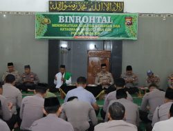 Polres Nganjuk Gelar Binrohtal, Angkat Tema Pengendalian Nafsu dalam Kehidupan