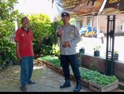Polsek Ngronggot Dukung Ketahanan Pangan, Ratusan Bibit Sayuran Siap Ditanam di Pekarangan Warga