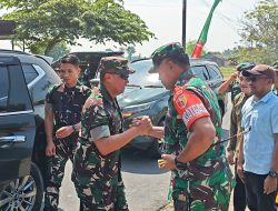 Kasdam V/Brawijaya Tinjau Lokasi TMMD ke 124 Wilayah Teritorial Kodim 0817/Gresik