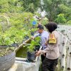 Polres Nganjuk Dukung Ketahanan Pangan Lewat Pemanfaatan Lahan Pekarangan Warga