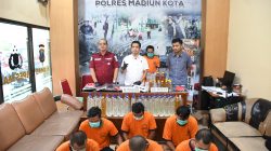 Polres Madiun Kota Berhasil Amankan Belasan Tersangka Kasus Pengeroyokan dan Penganiayaan