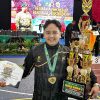 Personel Polres Lamongan, Bripda Sholeh Maulana, Raih Medali Emas di Pencak Silat Pangdivif 2 Cup 2025