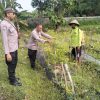 Optimalisasi Lahan Sela, Polsek Rejoso Dorong Ketahanan Pangan di Desa Talang