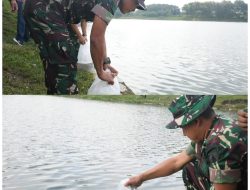 Tabur 8.000 Bibit Ikan, Kasrem 081/DSJ Singgung Manfaat Ganda Bagi Masyarakat