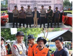 Tanggap Bencana Karhutla, Alumni Akabri 91 Salurkan 9 Mesin Pompa Air dan Alat Pemadam Api ke Polda Kalteng