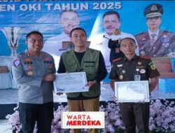 Kapolres OKI Raih Penghargaan Dukung Peningkatan Kepatuhan Pajak