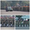 Kasdam V/Brawijaya  Pelaksanaan Apel Gabungan TNI-Polri di Kesatrian Marinir Karang Pilang
