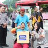 Polres Nganjuk Gelar Bakti Sosial Car Free Day, Wujud Nyata Pelayanan Publik di HUT Bhayangkara ke-79