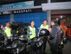 Patroli Bermotor Sinergitas TNI–Polri Amankan Malam 1 Suro di Kabupaten Magetan