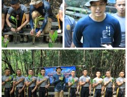 Taruna Bhayangkara Hijaukan Negeri Lewat Aksi Penanaman 100 Pohon Bakau di Jakarta Utara