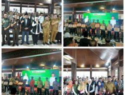 Dukung Program Sosial Pemerintah, Dandim 0817/Gresik Hadiri Penyerahan Bantuan Sosial oleh Gubernur Jatim di Gresik