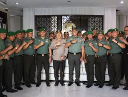 Wujud Sinergitas, Polres Pelabuhan Tanjung Perak Diserbu Kejutan HUT Bhayangkara ke-79 dari Tiga Satuan TNI