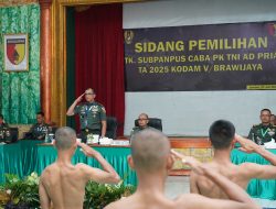 Demi Mendapatkan Prajurit Yang Berkualitas Pangdam V/Brawijaya Pimpin Sidang Pantukhir Pusat Secaba PK TNI-AD