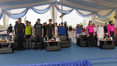 Kodim 0817/Gresik Meriahkan Fungame 3 Pilar dalam Rangka HUT ke-79 Bhayangkara di Gelora Joko Samudro