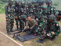 Dikmata TNI AL XLV/1 Demontrasi Pengenalan Menembak SMR dan SMS