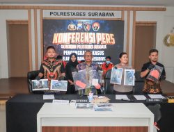 Polrestabes Surabaya Kembali Berhasil Amankan 3 Tersangka Spesialis Curanmor