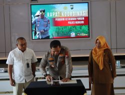 Wujudkan Swasembada Jagung, Polres Nganjuk Gelar Rakor Eksternal Ketahanan Pangan