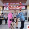 Kapolres OKI AKBP Eko Rubiyanto, S.H., S.I.K., M.H secara langsung melepas salah satu personil terbaiknya.