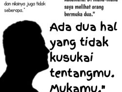 Sedikit Tapi Nyelekit :101 Kata-kata sindiran untuk orang bermuka dua