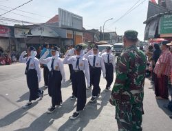 Koramil 0829-09/Blega Amankan Gerak Jalan HUT RI Ke-80