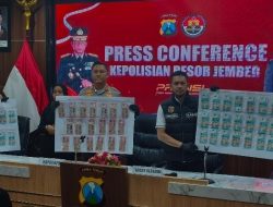 Polres Jember Berhasil Gagalkan Peredaran Upal Dua Tersangka Diamankan