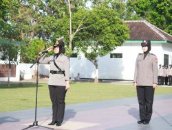 Polwan Polres Nganjuk Ziarah ke TMP Yudha Pralaya Peringati Hari Jadi ke-77