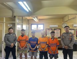 Polres Pelabuhan Tanjung Perak Tangkap Komplotan Curas Bersenjata Tajam di Jalan Gula Surabaya.
