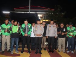 Polisi dan Ojol di Sidoarjo Gelar Aksi Solidaritas untuk Affan Kurniawan