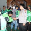 Doa Bersama Polres Nganjuk dan Komunitas Ojol untuk Alm. Affan Kurniawan