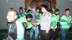Doa Bersama Polres Nganjuk dan Komunitas Ojol untuk Alm. Affan Kurniawan