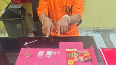 Polsek Tapung Hulu Ringkus Pengedar Sabu di Koto Popal!”