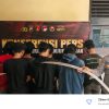 Polres Tanjung Perak Amankan Remaja Kelompok Gangster SSTB dan All Star yang Terlibat Bentrokan di Kalilom Lor Surabaya.
