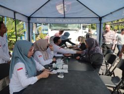 Sambut Hari Lalu Lintas Bhayangkara ke -70 Polres Jember Gelar Baktikes Gratis