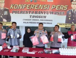 Operasi Tumpas Narkoba Semeru 2025 Polresta Banyuwangi Sita 150 gram Sabu dan 159 Ribu Okerbaya dari 43 Tersangka
