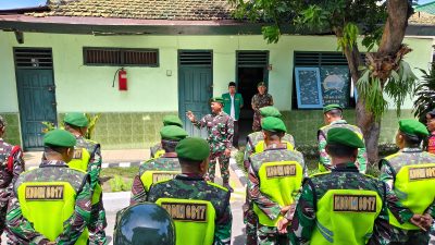 Wujudkan Wilayah Aman dan Kondusif, Kodim 0817/Gresik Bersama Banser Sinergikan Patroli Kamtibmas