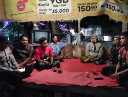 Kapolsek Rembang Bersama Tiga Pilar Himbau Warga Aktifkan Siskamling