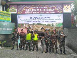 Apel dan Patroli Gabungan Koramil 0817/15 Bungah Bersama Banser NU Bungah Amankan Festival Banjari
