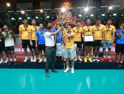 Tim Putra Bhayangkara Presisi Juara I di Open Tournament Bola Voli Piala Panglima TNI Tahun 2025