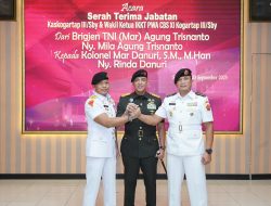 Mayjen TNI Rudy Saladin Lantik Kolonel Marinir Danuri Jadi Kaskogartap III/Surabaya