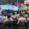 282 Personel Gabungan Amankan Aksi Damai Warga Pematang Panggang di PN Kayuagung