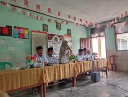 Dr. Mardiana, SHI., MH Pimpin Tim Safari Maulid KUA Kecamatan Kampa Ke UPT SDN 011 Pulau Rambai