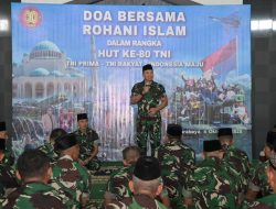 Kodam V/Brawijaya Gelar Doa Bersama Dalam Rangka HUT ke-80 TNI