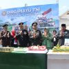 Kapolres Nganjuk Hadiri Upacara HUT TNI ke-80, Wujudkan Sinergi Forkopimda Lewat Kejutan Spesial