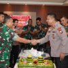 Korem 084/Bhaskara Jaya Terima Kunjungan Polsek Waru dalam Rangka HUT ke-80 TNI