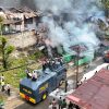 Quick Respon Polri Bantu Padamkan Kebakaran di Kodam Lama Jayapura